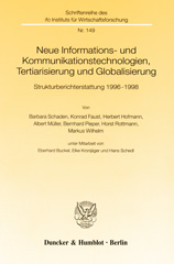 E-book, Neue Informations- und Kommunikationstechnologien, Tertiarisierung und Globalisierung. : Strukturberichterstattung 1996-1998., Schaden, Barbara, Duncker & Humblot