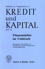 eBook, Finanzmärkte im Umbruch., Duncker & Humblot