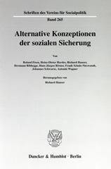 E-book, Alternative Konzeptionen der sozialen Sicherung., Duncker & Humblot