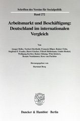 E-book, Arbeitsmarkt und Beschäftigung : Deutschland im internationalen Vergleich., Duncker & Humblot