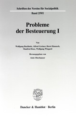 E-book, Probleme der Besteuerung I., Duncker & Humblot