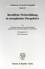 E-book, Berufliche Weiterbildung in europäischer Perspektive., Duncker & Humblot