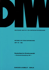 E-book, Deutschland im Strukturwandel. : Strukturberichterstattung 1997., Duncker & Humblot