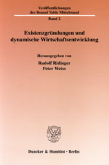 E-book, Existenzgründungen und dynamische Wirtschaftsentwicklung., Duncker & Humblot