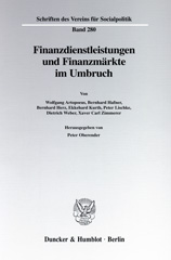 E-book, Finanzdienstleistungen und Finanzmärkte im Umbruch., Duncker & Humblot