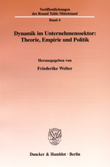 E-book, Dynamik im Unternehmenssektor : Theorie, Empirie und Politik., Duncker & Humblot