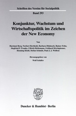 E-book, Konjunktur, Wachstum und Wirtschaftspolitik im Zeichen der New Economy., Duncker & Humblot