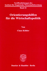 E-book, Orientierungshilfen für die Wirtschaftspolitik., Duncker & Humblot