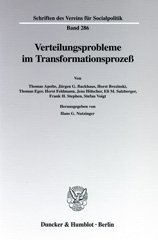 E-book, Verteilungsprobleme im Transformationsprozeß., Duncker & Humblot