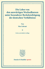 E-book, Die Lehre von den auswärtigen Wechselkursen : unter besonderer Berücksichtigung der deutschen Verhältnisse., Duncker & Humblot