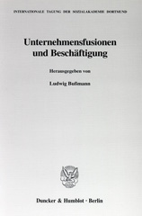 E-book, Unternehmensfusionen und Beschäftigung., Duncker & Humblot