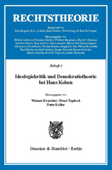 E-book, Ideologiekritik und Demokratietheorie bei Hans Kelsen., Duncker & Humblot