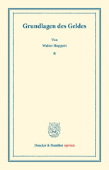 eBook, Grundlagen des Geldes., Duncker & Humblot