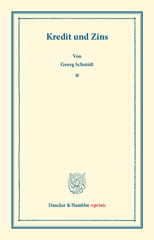 E-book, Kredit und Zins., Duncker & Humblot