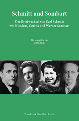 E-book, Schmitt und Sombart. : Der Briefwechsel von Carl Schmitt mit Nicolaus, Corina und Werner Sombart., Duncker & Humblot