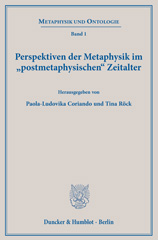 E-book, Perspektiven der Metaphysik im "postmetaphysischen" Zeitalter., Duncker & Humblot