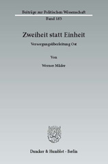 E-book, Zweiheit statt Einheit. : Versorgungsüberleitung Ost., Duncker & Humblot