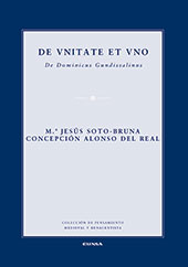 E-book, De unitate et uno, Gundissalinus, Dominicus, EUNSA