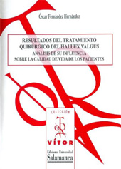 E-book, Resultados del tratamiento quirúrgico del hallux valgus, Ediciones Universidad de Salamanca