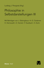 E-book, Philosophie in Selbstdarstellungen III, Felix Meiner Verlag