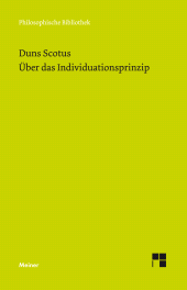 E-book, Über das Individuationsprinzip, Felix Meiner Verlag