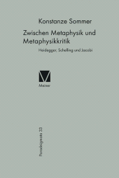 E-book, Zwischen Metaphysik und Metaphysikkritik : Heidegger, Schelling und Jacobi, Felix Meiner Verlag