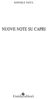 eBook, Nuove note su Capri, Guida editori