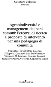 E-book, Agrobiodiversità e management dei beni comuni : percorsi di ricerca e proposte di intervento per una pedagogia di comunità, Guida editori