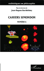 E-book, Cahiers Simondon, vol 6, L'Harmattan