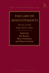 E-book, The Law of Misstatements : 50 Years on from Hedley Byrne v Heller, Hart Publishing