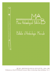 eBook, Music Archaeological Bulletin, 1984-1986, ISD