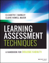 E-book, Learning Assessment Techniques : A Handbook for College Faculty, Barkley, Elizabeth F., Jossey-Bass