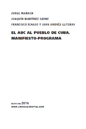 E-book, El ABC al Pueblo de Cuba : Manifiesto-Programa, Mañach, Jorge, Linkgua Ediciones