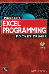 E-book, Microsoft Excel Programming Pocket Primer, Mercury Learning and Information