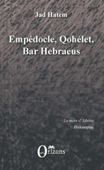 E-book, Empédocle, Qohélet, Bar Hebraeus, Editions Orizons