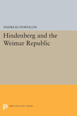 E-book, Hindenberg and the Weimar Republic, Princeton University Press