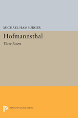 eBook, Hofmannsthal : Three Essays, Princeton University Press