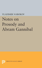 eBook, Notes on Prosody and Abram Gannibal, Princeton University Press