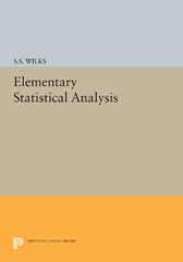 eBook, Elementary Statistical Analysis, Wilks, Samuel Stanley, Princeton University Press