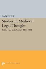 eBook, Studies in Medieval Legal Thought : Public Law and the State 1100-1322, Princeton University Press