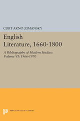 eBook, English Literature, 1660-1800 : A Bibliography of Modern Studies : 1966-1970, Princeton University Press