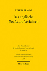 E-book, Das englische Disclosure-Verfahren : Ein Modell für Zugang zu Information und Beweis im deutschen Zivilprozess?, Brandt, Verena, Mohr Siebeck