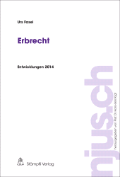 E-book, Erbrecht, Entwicklungen 2014, Stämpfli Verlag