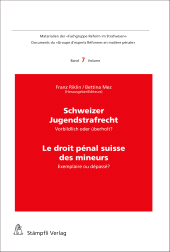 E-book, Schweizer Jugendstrafrecht / Le droit pénal des mineurs, Stämpfli Verlag