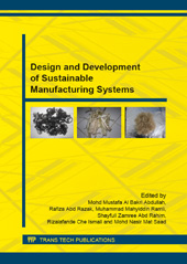 E-book, Design and Development of Sustainable Manufacturing Systems, Trans Tech Publications Ltd