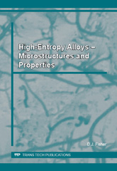 E-book, High-Entropy Alloys - Microstructures and Properties, Fisher, David, Trans Tech Publications Ltd