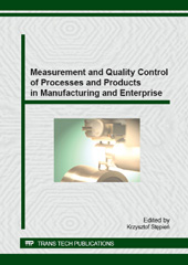 E-book, Measurement and Quality Control of Processes and Products in Manufacturing and Enterprise, Trans Tech Publications Ltd