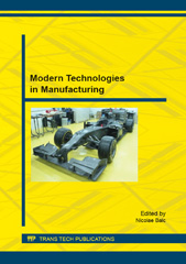 E-book, Modern Technologies in Manufacturing, Trans Tech Publications Ltd
