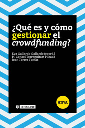 E-book, ¿Qué es y cómo gestionar el crowdfunding?, Editorial UOC