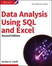 E-book, Data Analysis Using SQL and Excel, Wiley